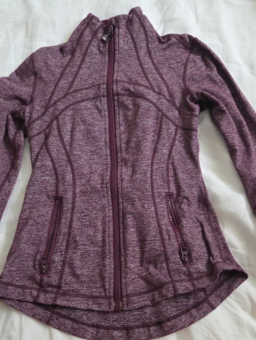 lululemon athletica Plum Heather Full-Zip Butter Soft Define Jacket